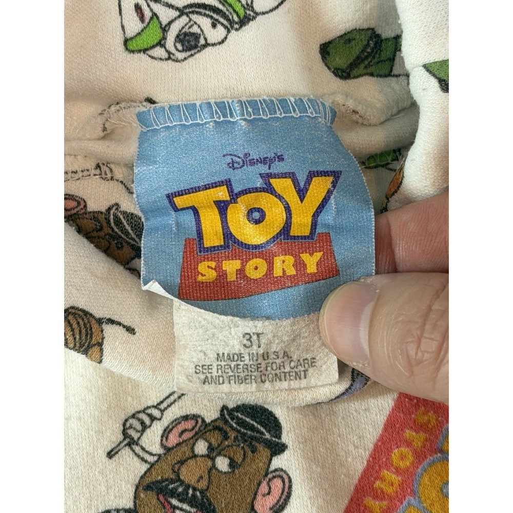 Vintage Disney Toy Story Long Sleeve Turtle Neck AOP Size 3T Toddler Shirt - Picture 5 of 8